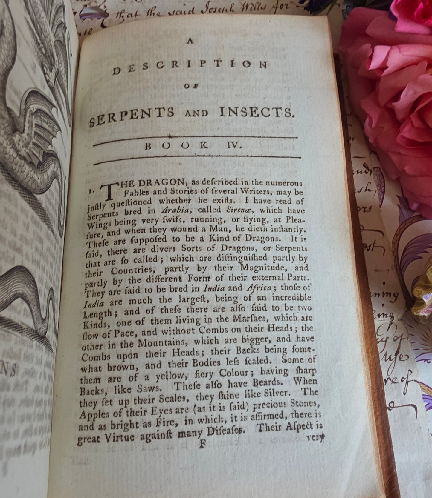 1791 A Description of Three Hundred Animals - Antique Book - Unicorns, Dragons etc.