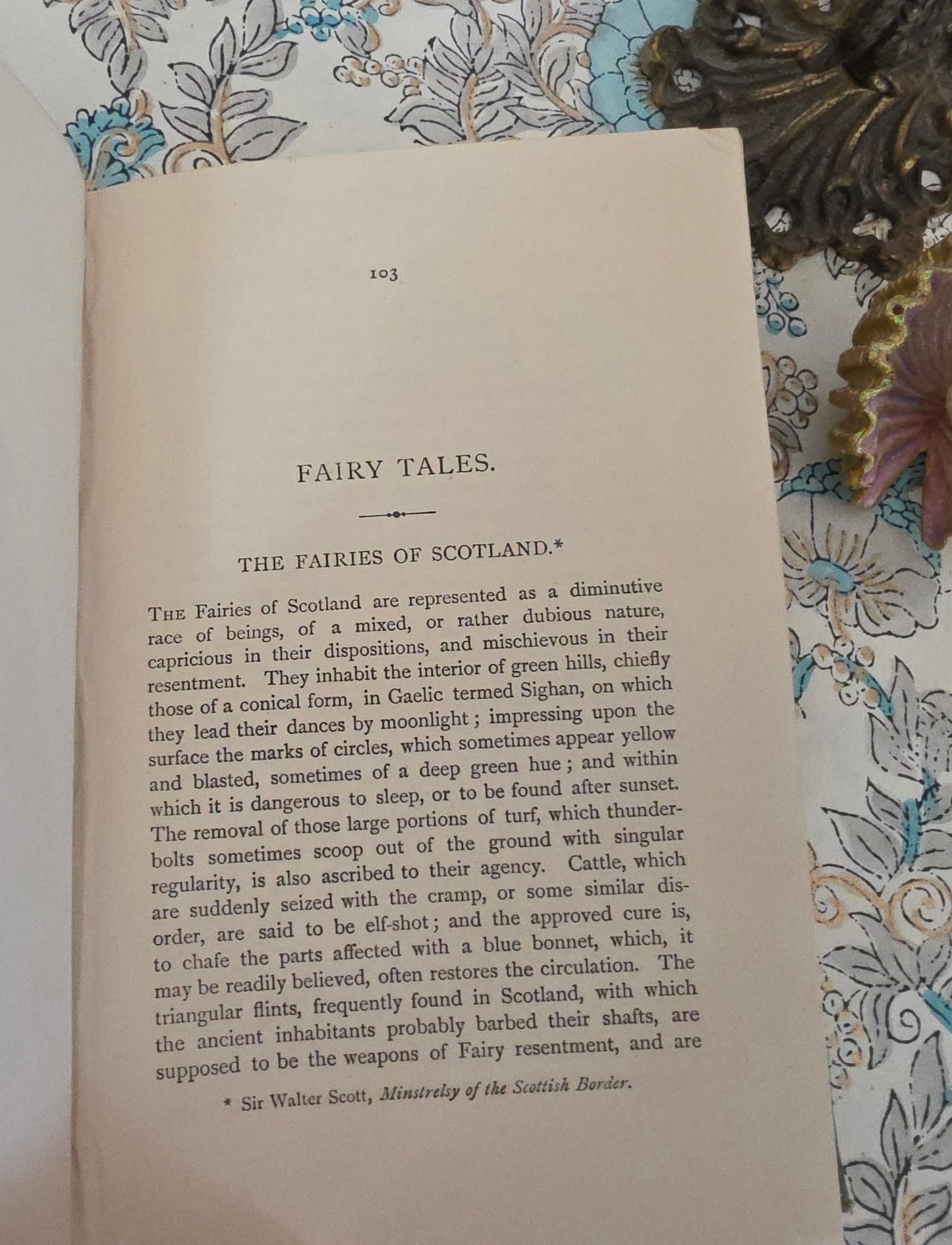 1890s Scottish Fairy and Folk Tales - Decorative Antique Book