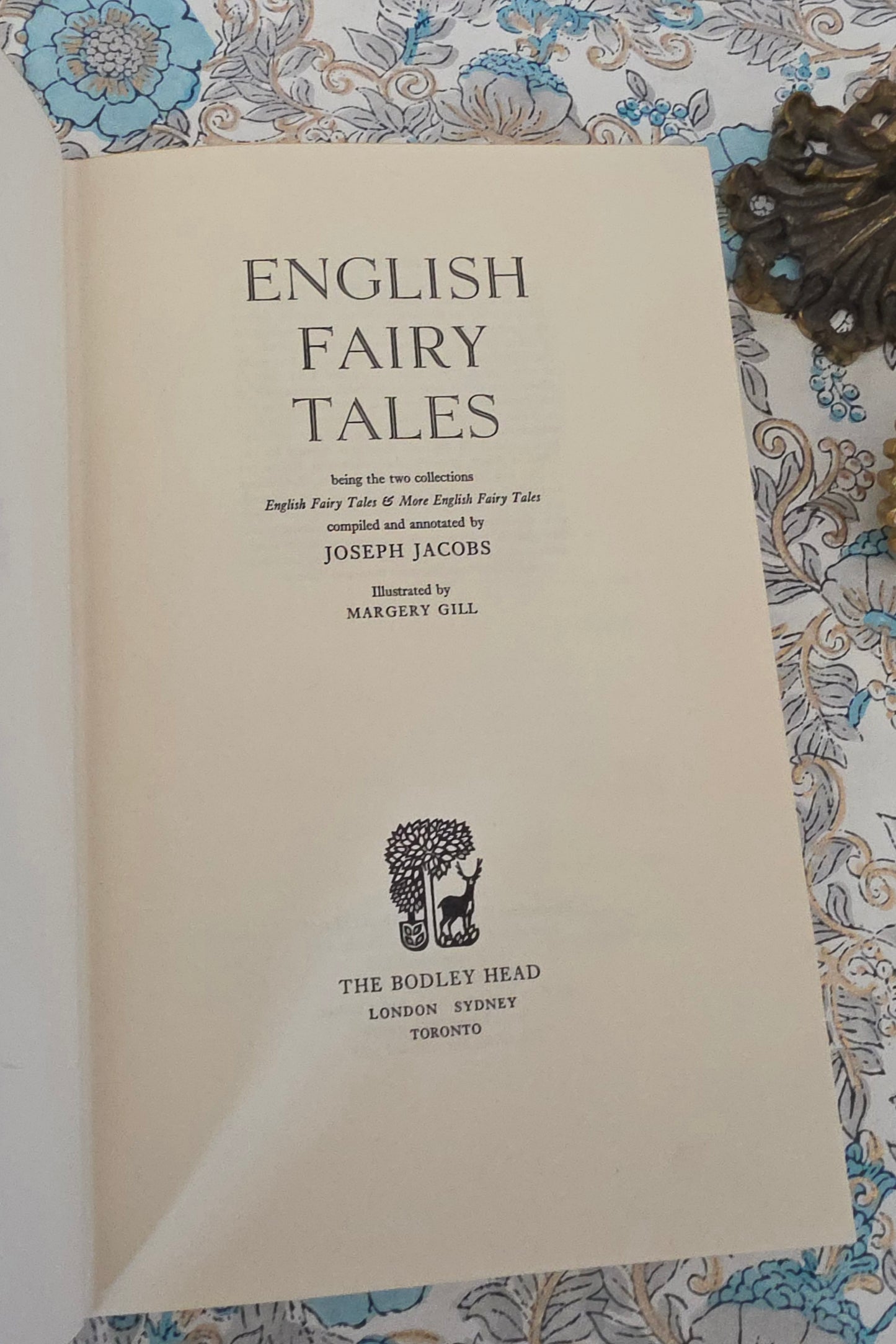 1968 English Fairy Tales - Vintage Hardback Book