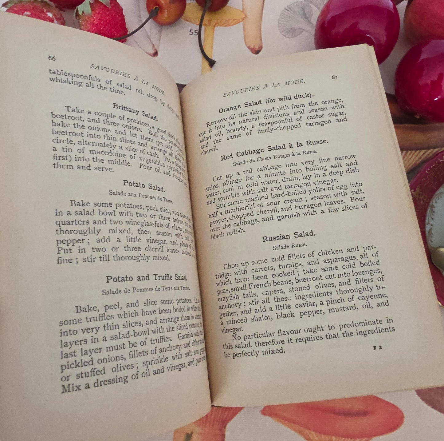 1896-1910 Set of Seven Victorian Cookery Books in the À la Mode Series by Mrs de Salis