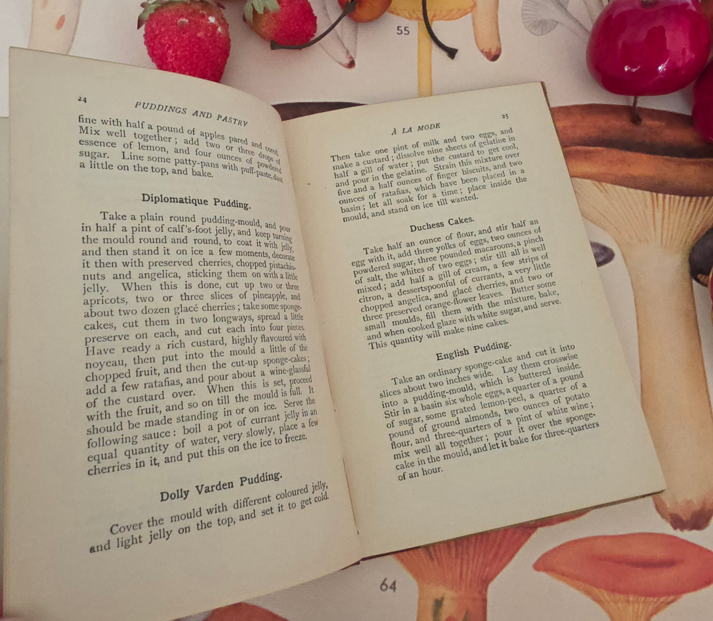 1896-1910 Set of Seven Victorian Cookery Books in the À la Mode Series by Mrs de Salis