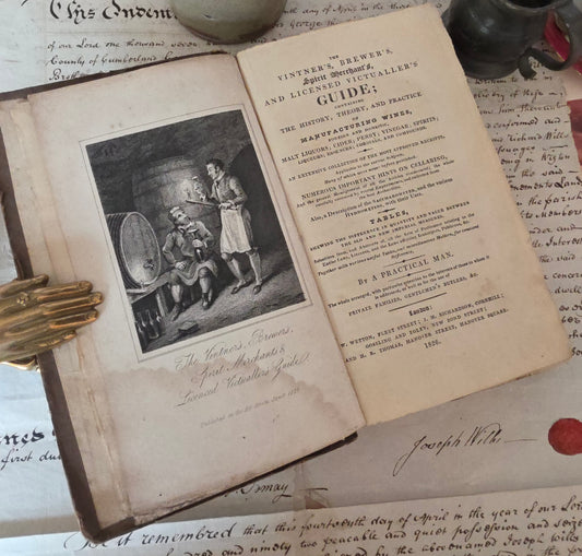 1826 Vintner's, Brewer's, Spirit Merchant's and Licensed Victualler's Guide - Scarce Antique Book