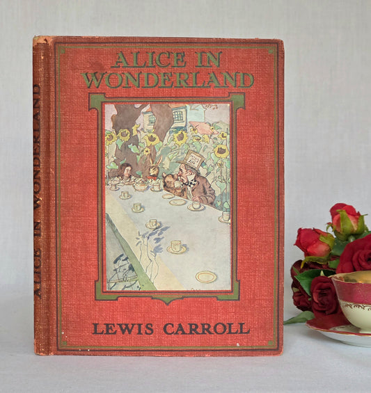 1920s Alice's Adventures in Wonderland by Lewis Carroll - Illustrated Antique Book