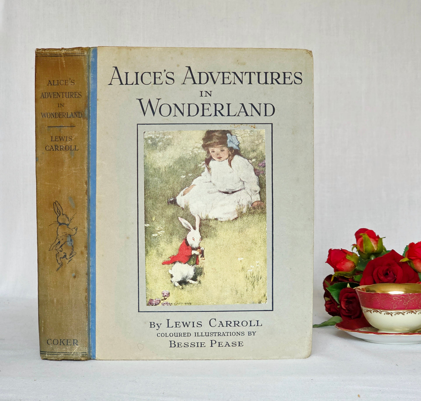 1920s Alice's Adventures in Wonderland by Lewis Carroll - Illustrated Antique Book
