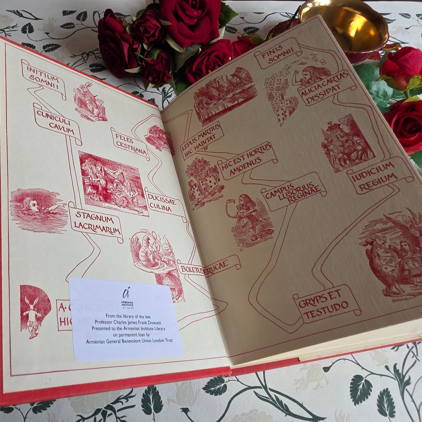 1967 Alice's Adventures in Wonderland in Latin - Illustrated Vintage Book