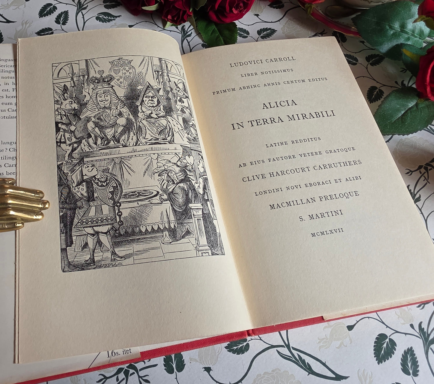 1967 Alice's Adventures in Wonderland in Latin - Illustrated Vintage Book