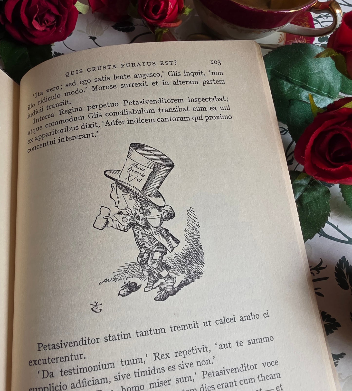 1967 Alice's Adventures in Wonderland in Latin - Illustrated Vintage Book