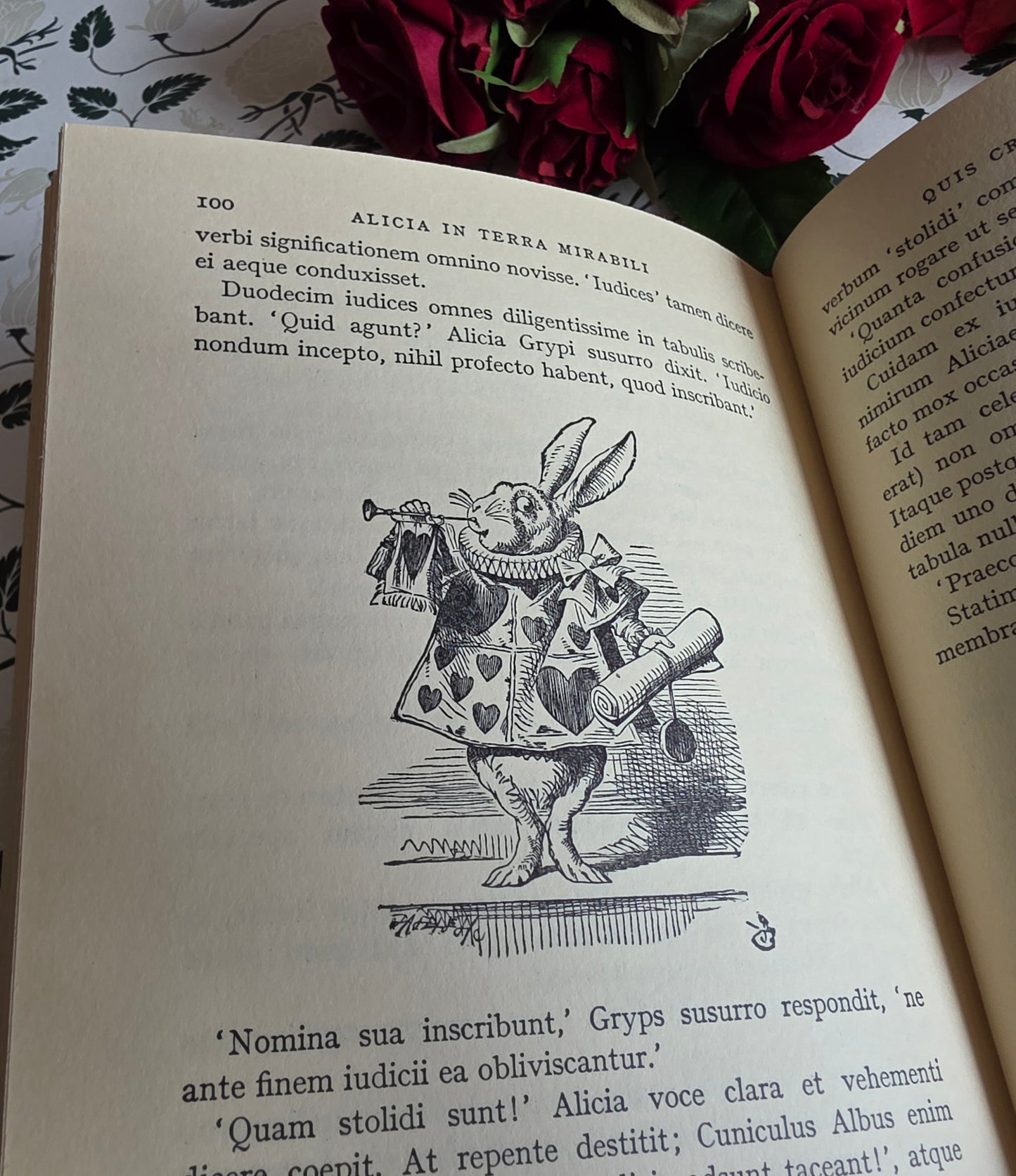 1967 Alice's Adventures in Wonderland in Latin - Illustrated Vintage Book