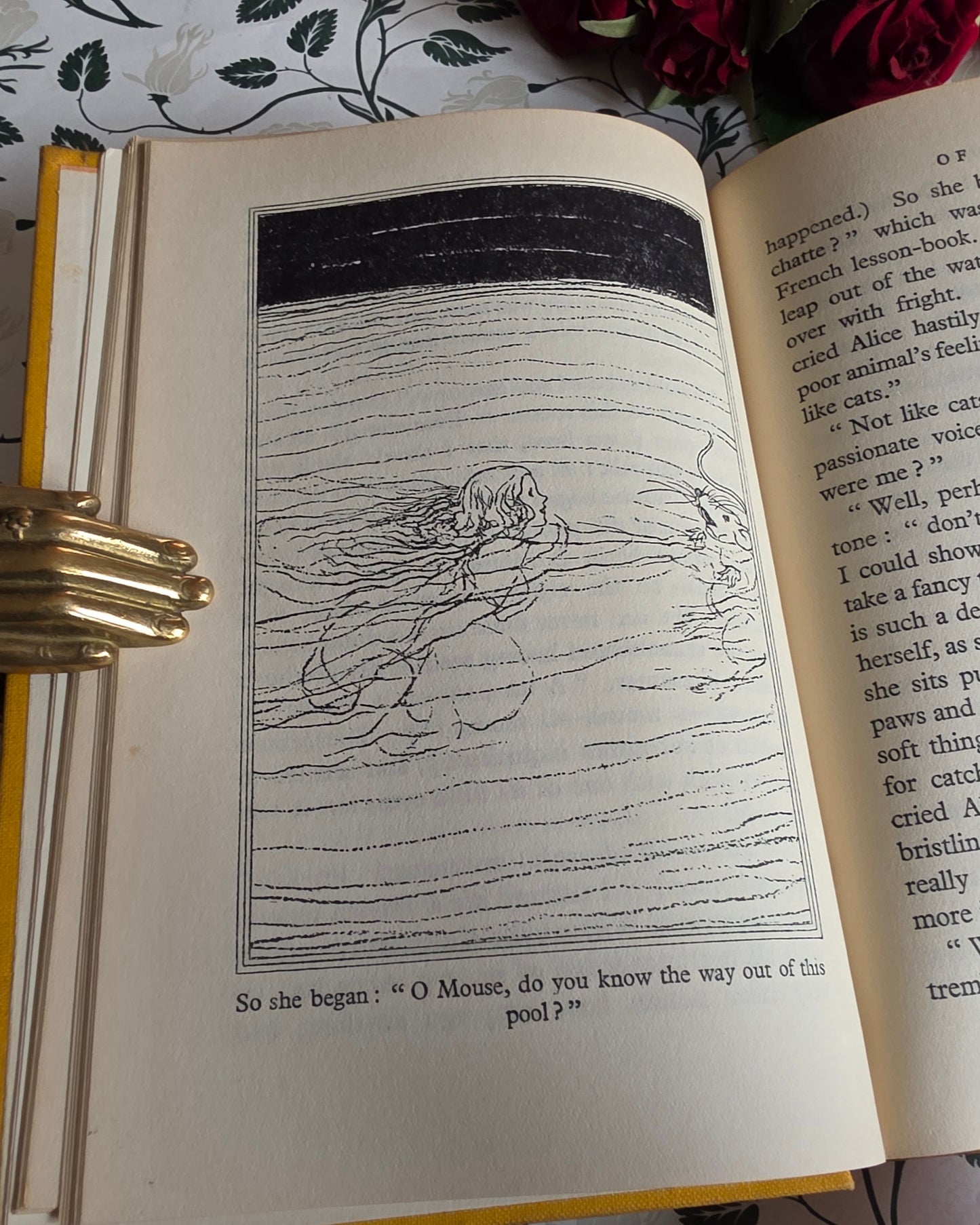 1930s Alice's Adventures in Wonderland & Through the Looking-Glass - Illustrated Vintage Book