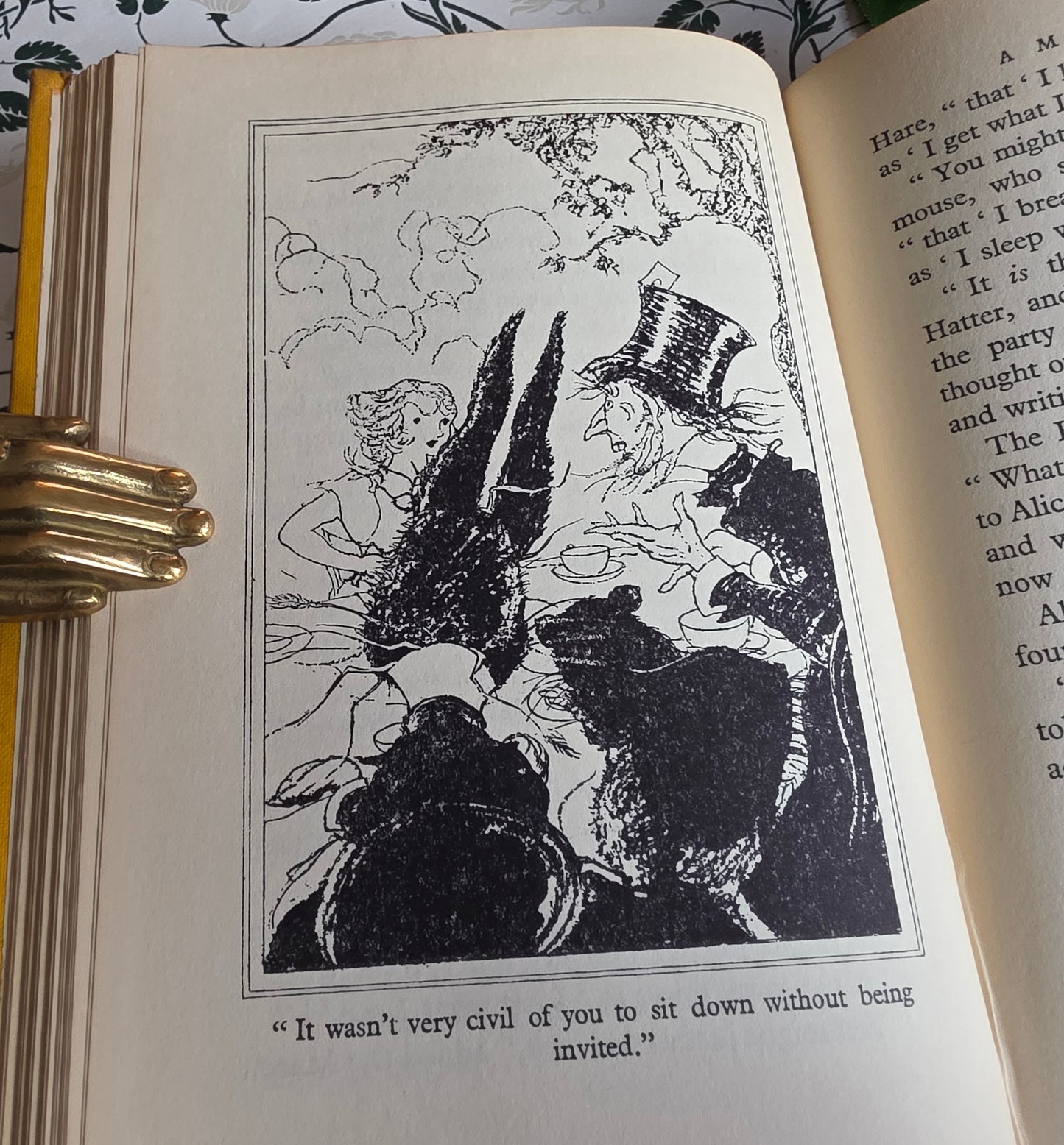 1930s Alice's Adventures in Wonderland & Through the Looking-Glass - Illustrated Vintage Book