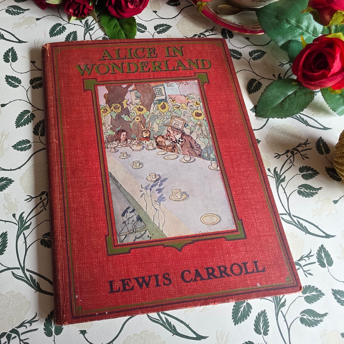 1920s Alice's Adventures in Wonderland by Lewis Carroll - Illustrated Antique Book
