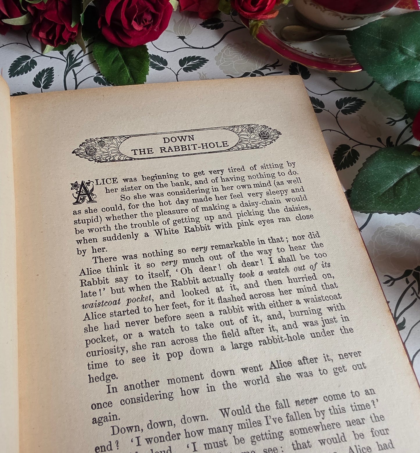 1920s Alice's Adventures in Wonderland by Lewis Carroll - Illustrated Antique Book