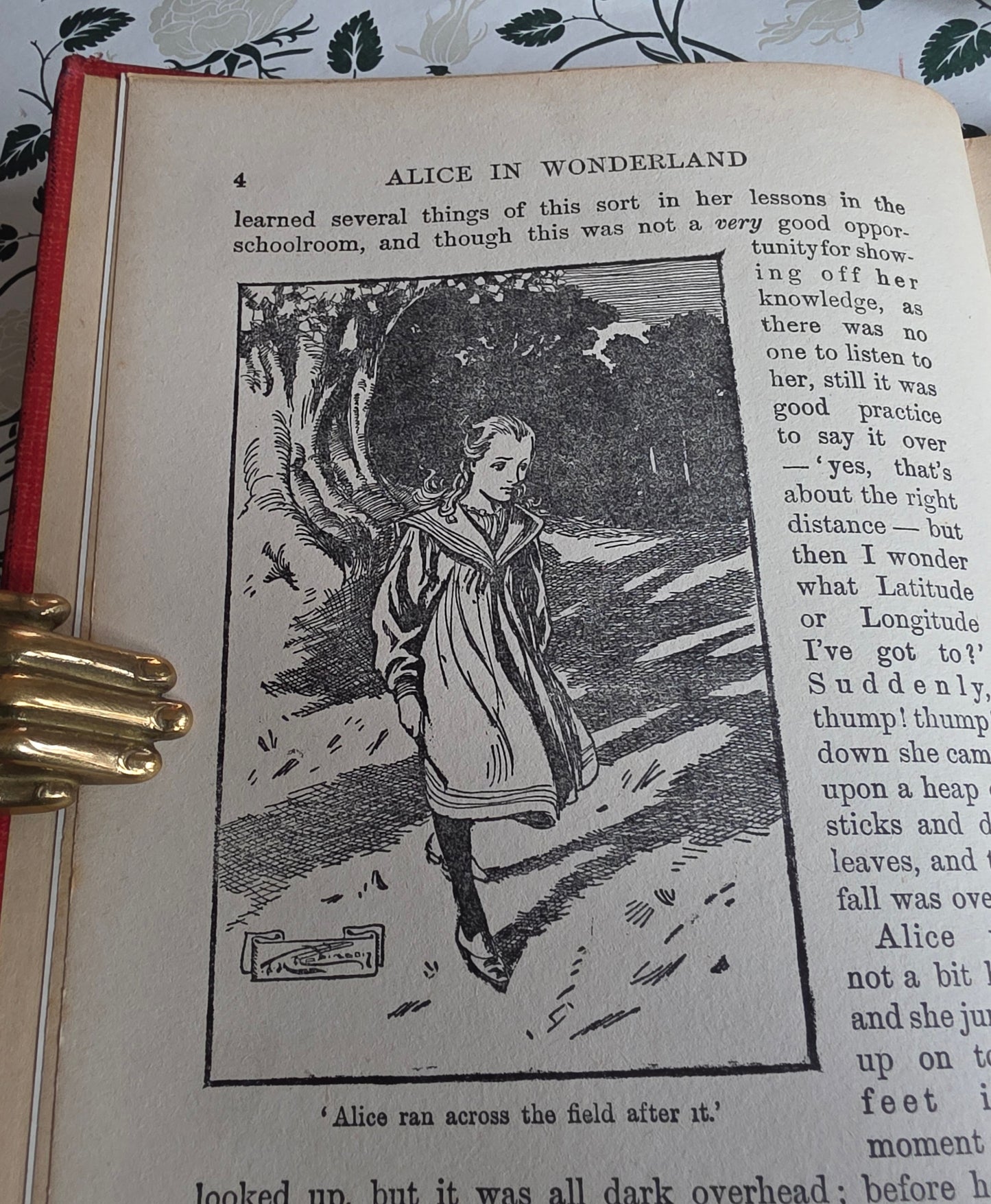 1920s Alice's Adventures in Wonderland by Lewis Carroll - Illustrated Antique Book