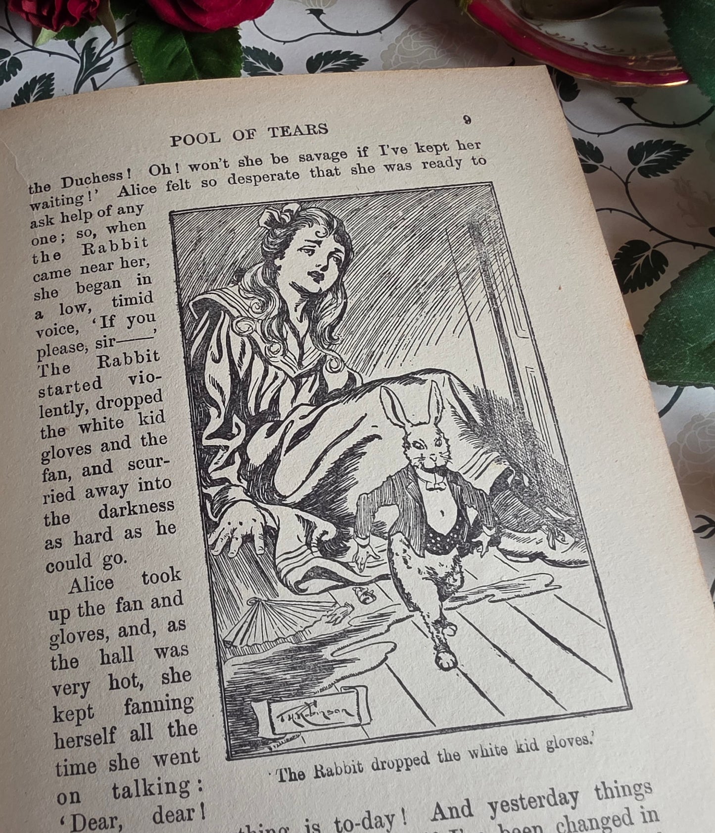 1920s Alice's Adventures in Wonderland by Lewis Carroll - Illustrated Antique Book