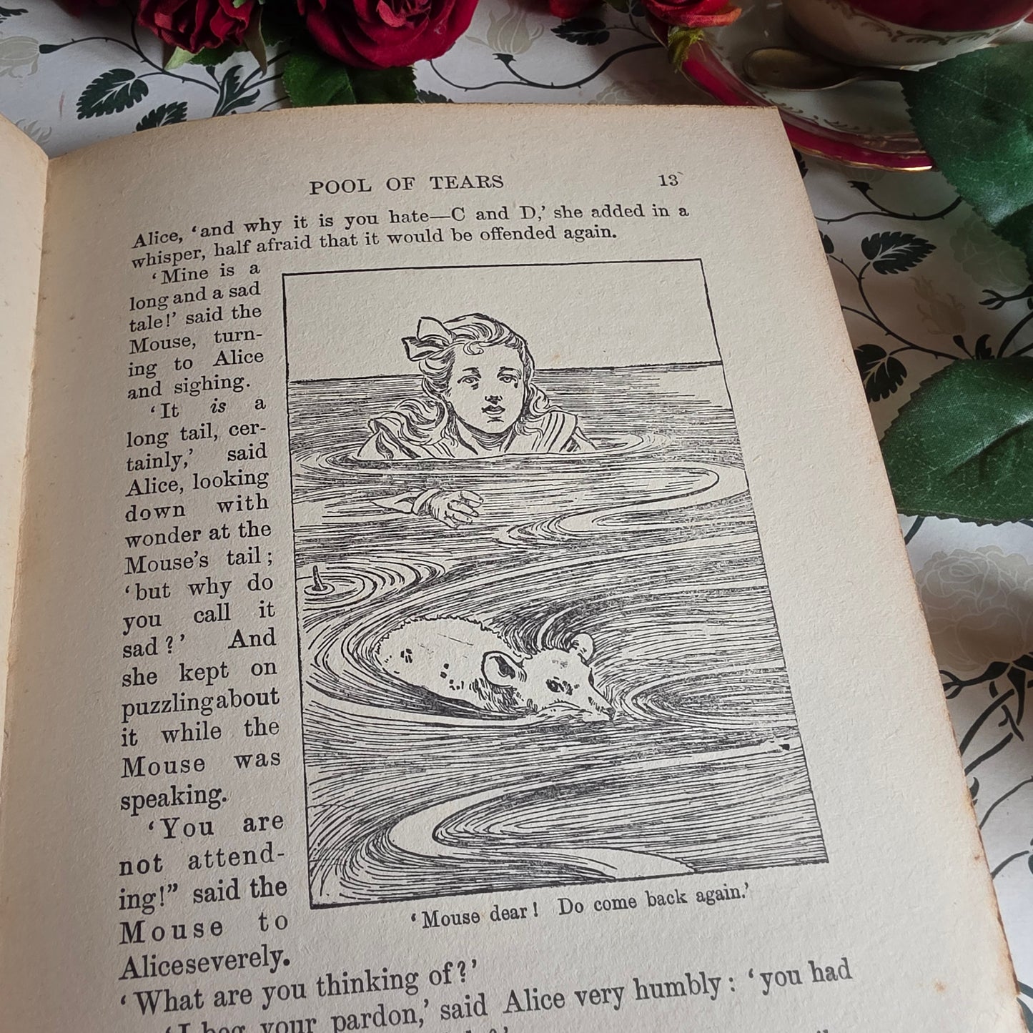 1920s Alice's Adventures in Wonderland by Lewis Carroll - Illustrated Antique Book