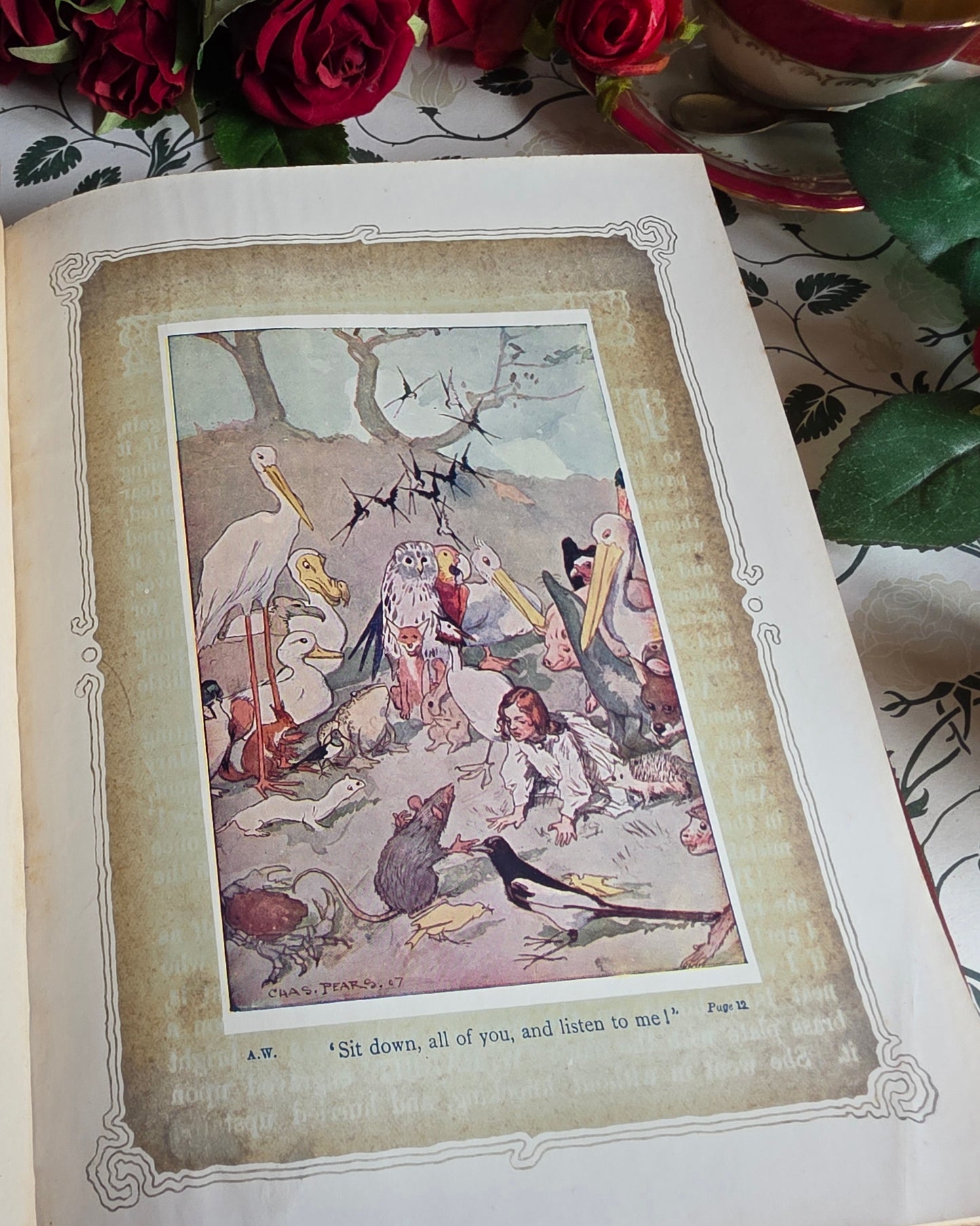 1920s Alice's Adventures in Wonderland by Lewis Carroll - Illustrated Antique Book