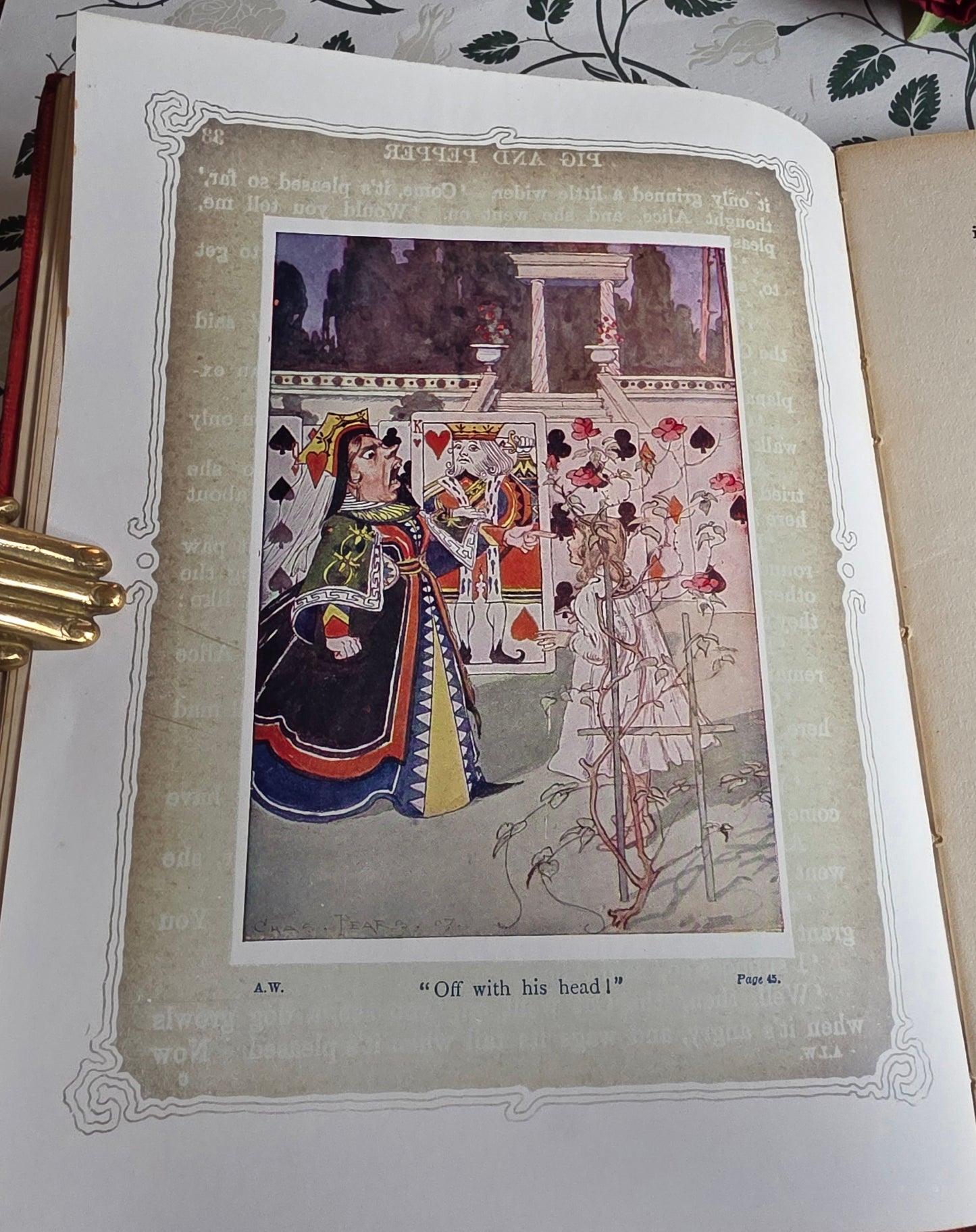 1920s Alice's Adventures in Wonderland by Lewis Carroll - Illustrated Antique Book