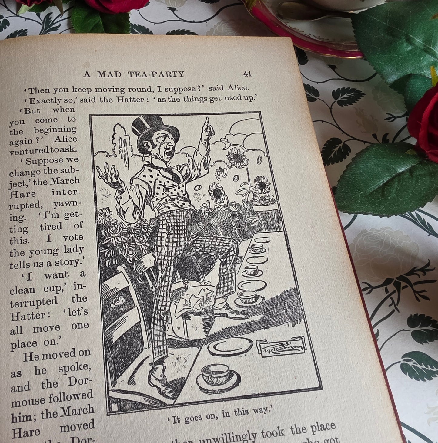 1920s Alice's Adventures in Wonderland by Lewis Carroll - Illustrated Antique Book