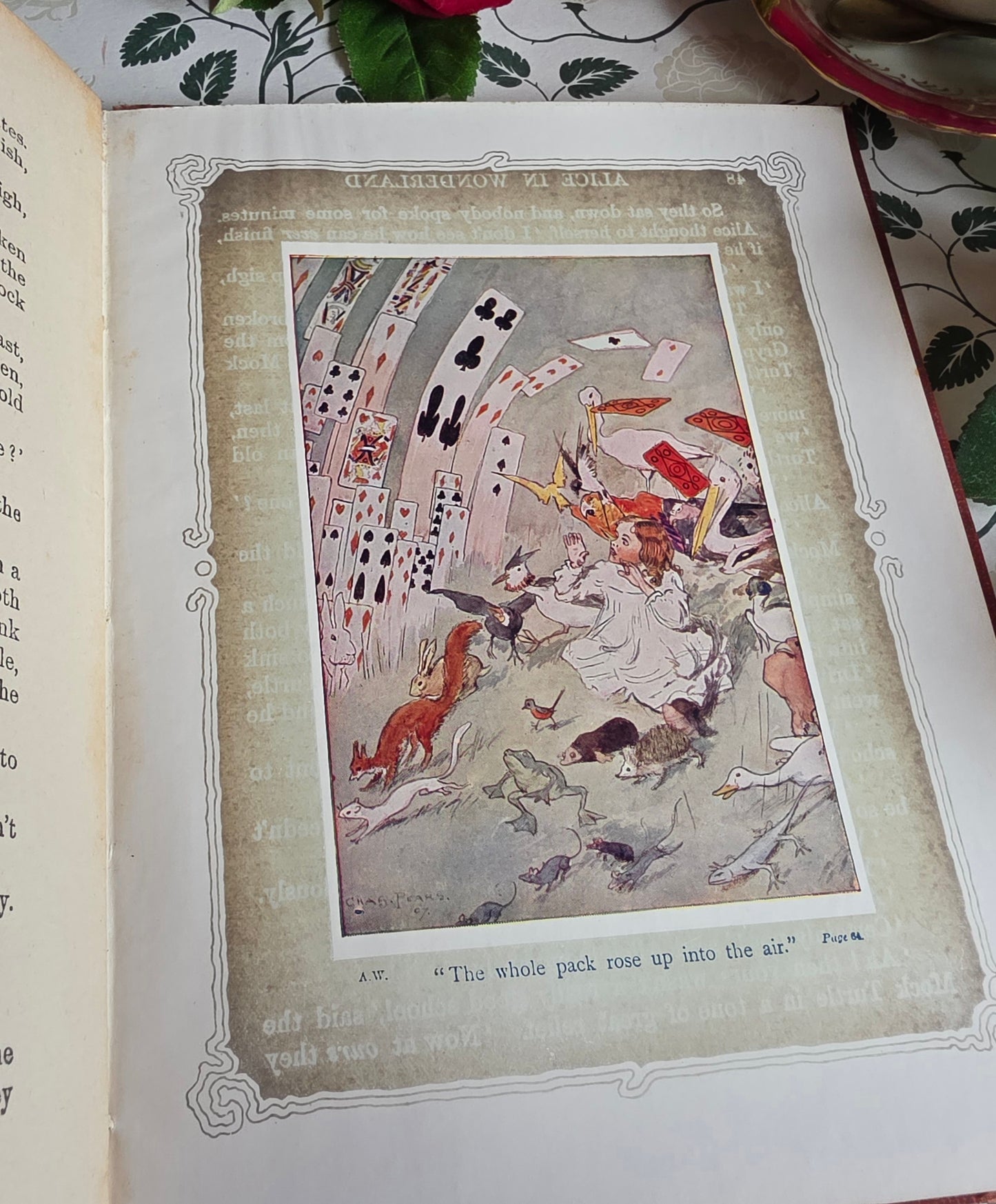 1920s Alice's Adventures in Wonderland by Lewis Carroll - Illustrated Antique Book