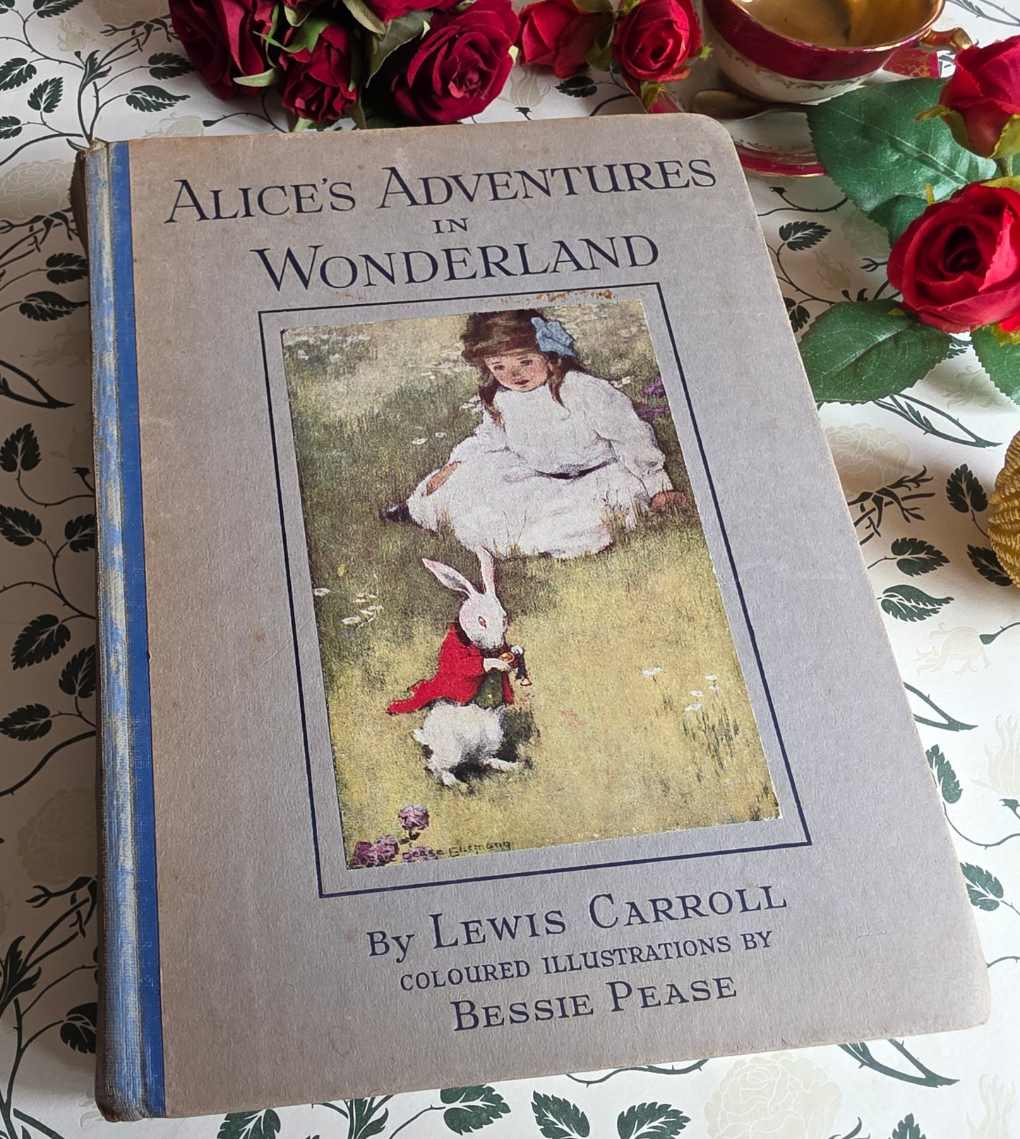 1920s Alice's Adventures in Wonderland by Lewis Carroll - Illustrated Antique Book