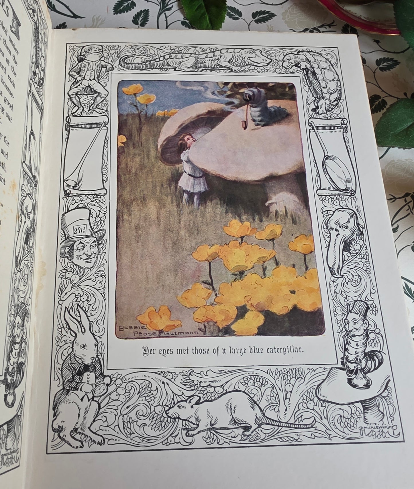 1920s Alice's Adventures in Wonderland by Lewis Carroll - Illustrated Antique Book