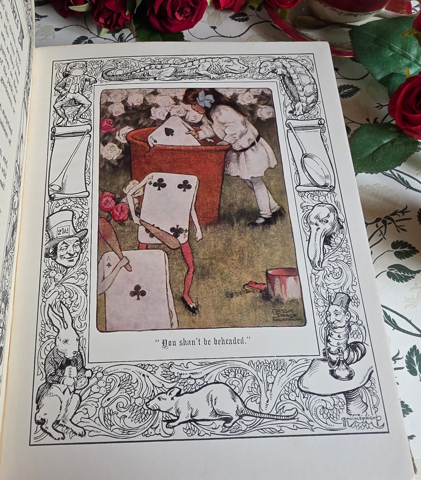 1920s Alice's Adventures in Wonderland by Lewis Carroll - Illustrated Antique Book