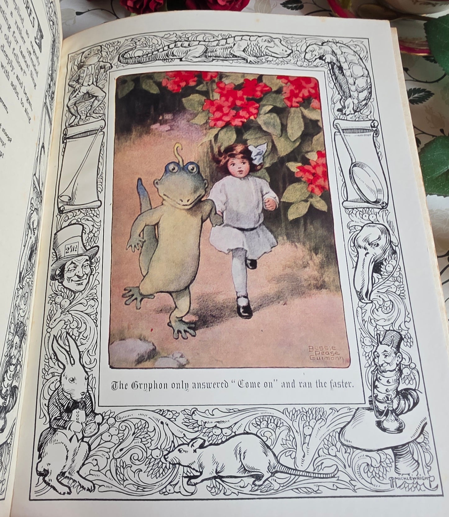 1920s Alice's Adventures in Wonderland by Lewis Carroll - Illustrated Antique Book
