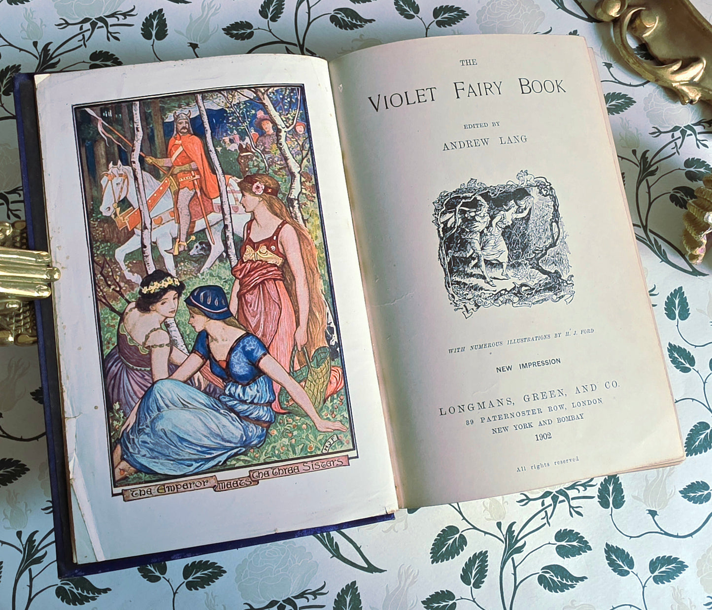 1902 The Violet Fairy Book - Illustrated Antique Book