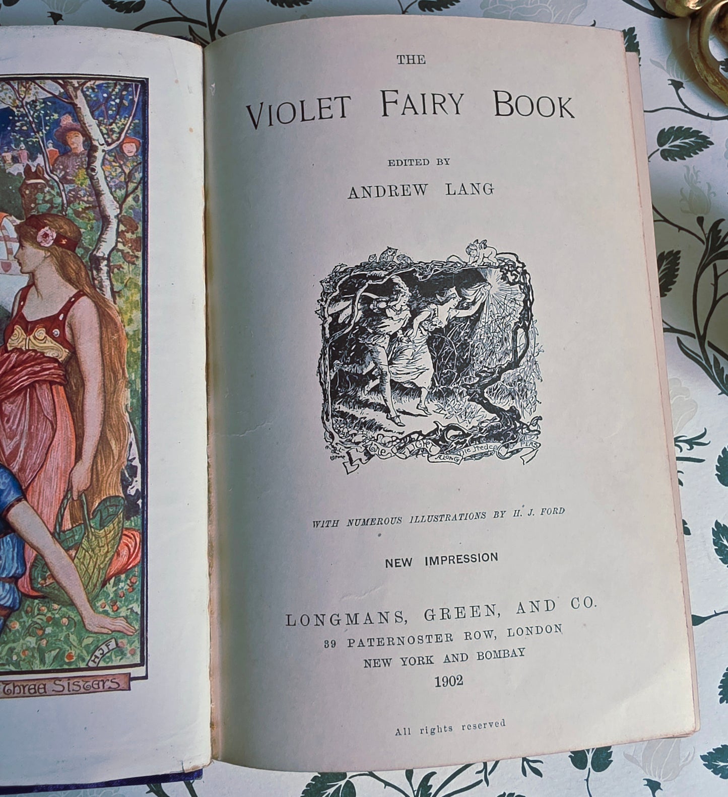 1902 The Violet Fairy Book - Illustrated Antique Book