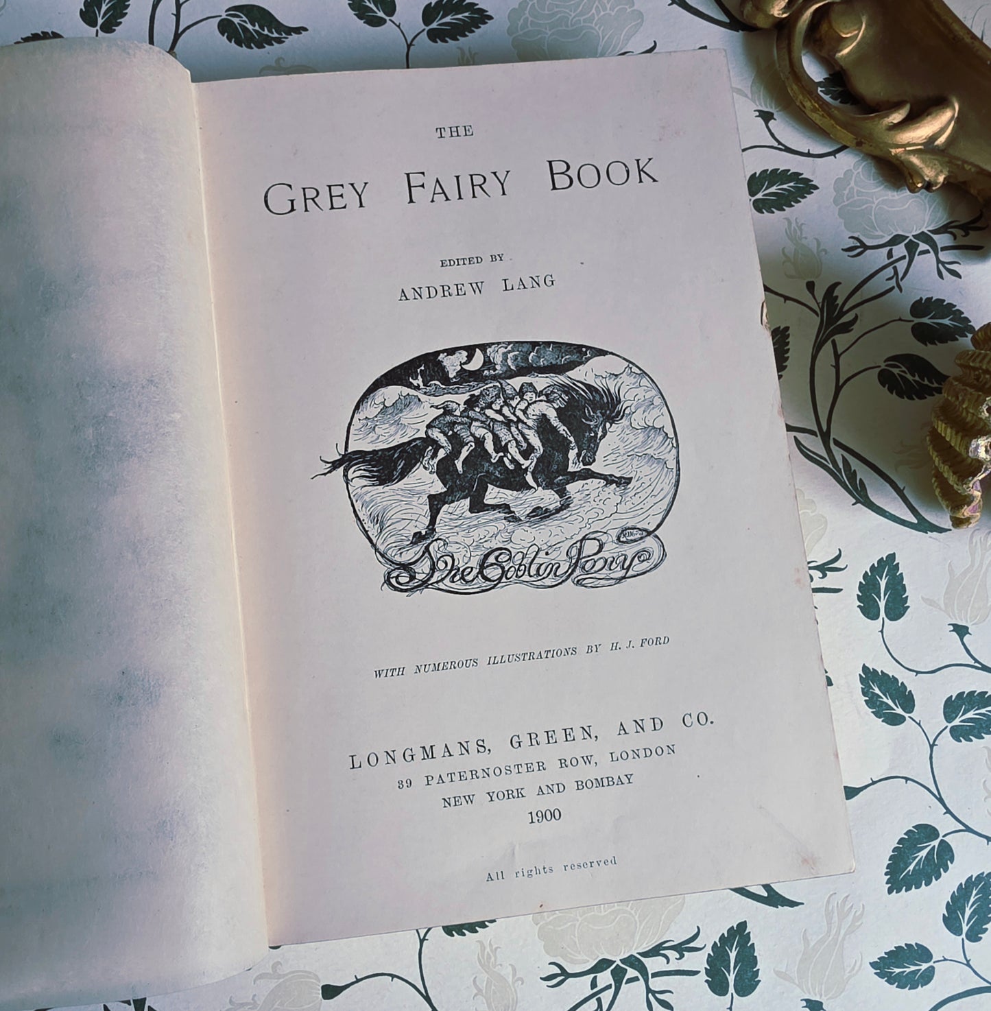 1900 The Grey Fairy Book, First Edition - Illustrated Antique Book