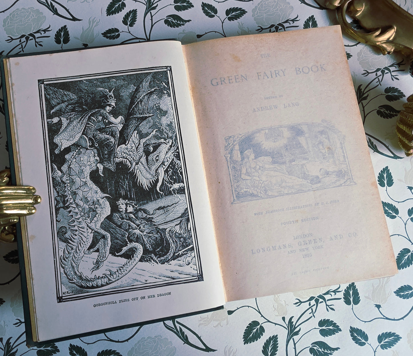 1895 The Green Fairy Book - Illustrated Antique Book