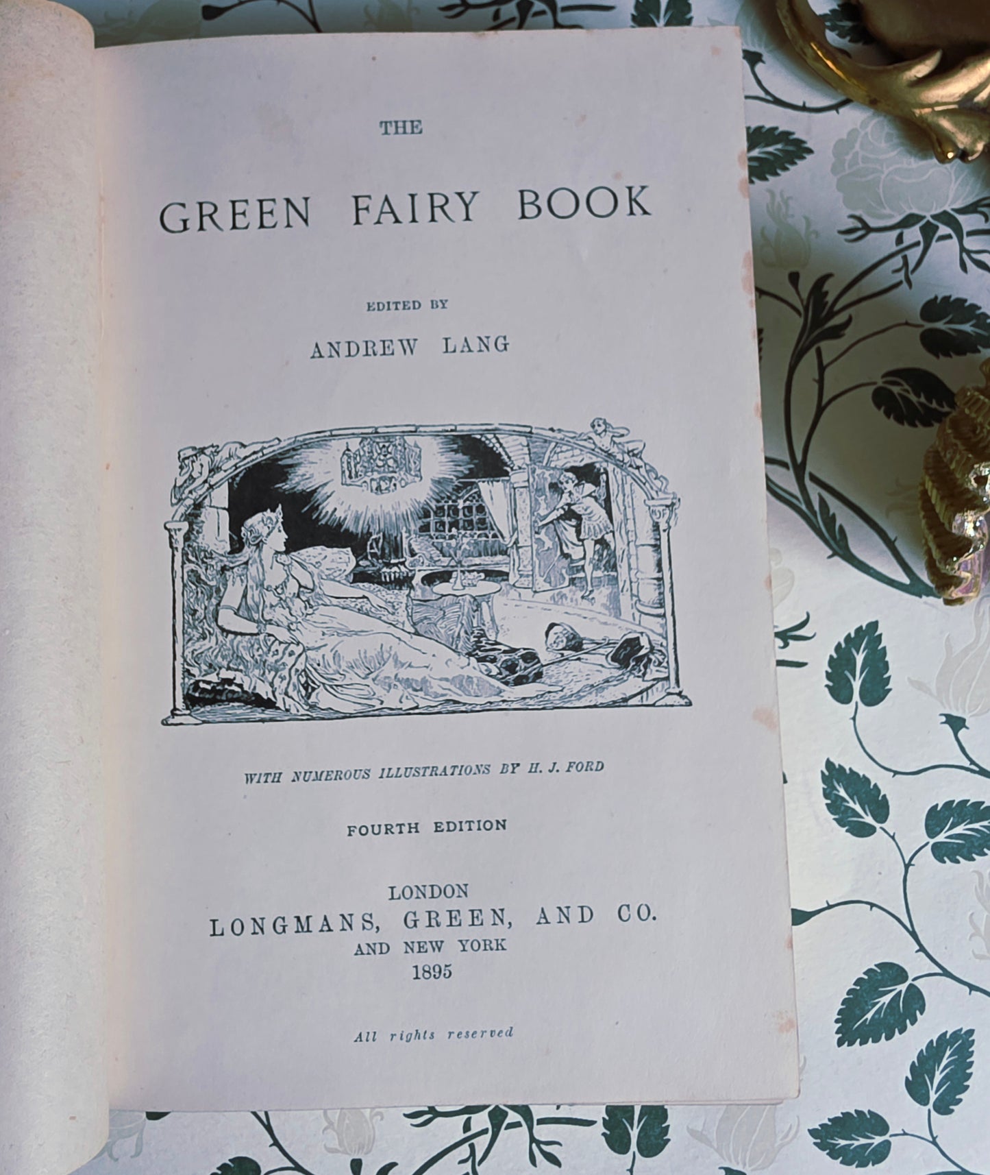 1895 The Green Fairy Book - Illustrated Antique Book