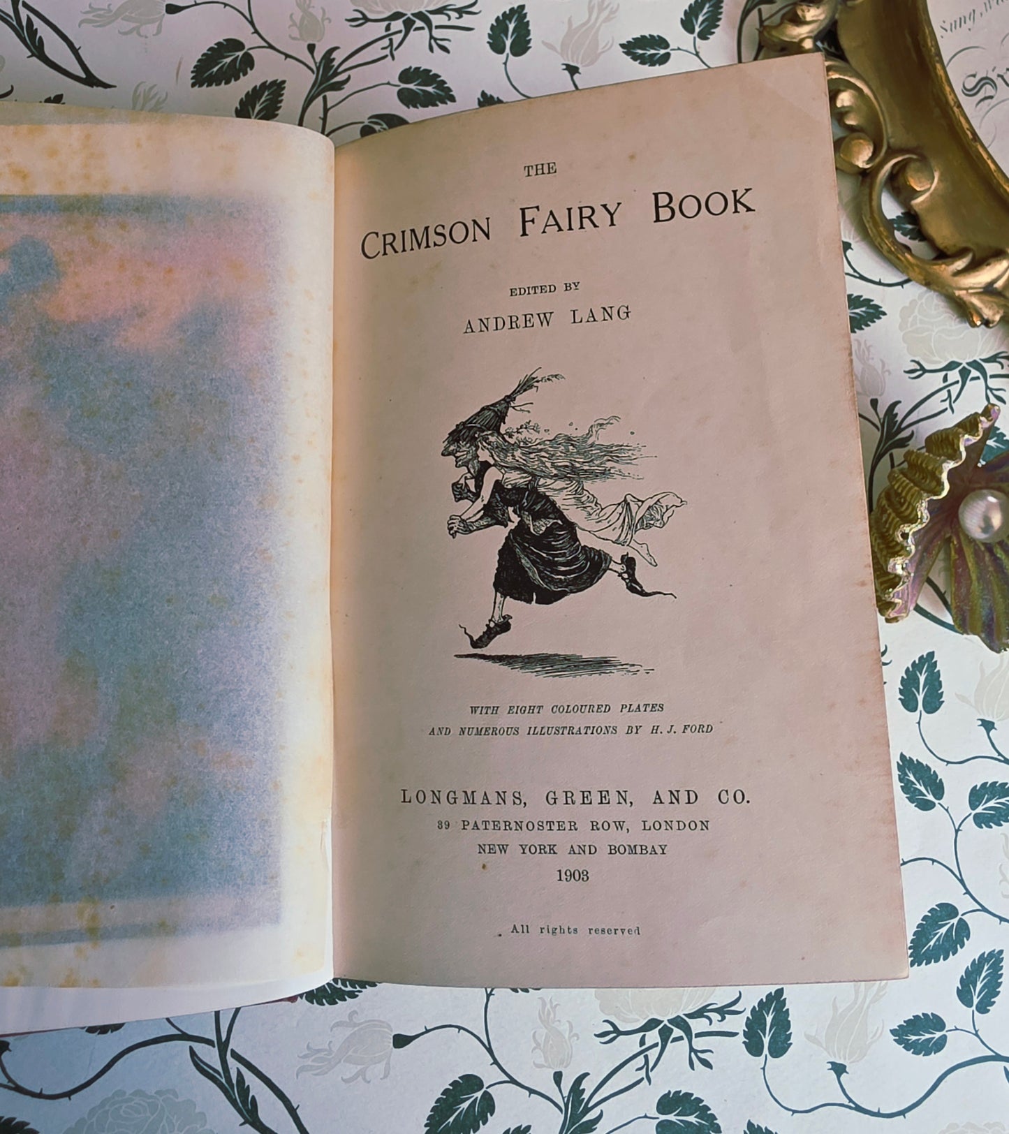 1903 The Crimson Fairy Book - First Edition - Illustrated Antique Book