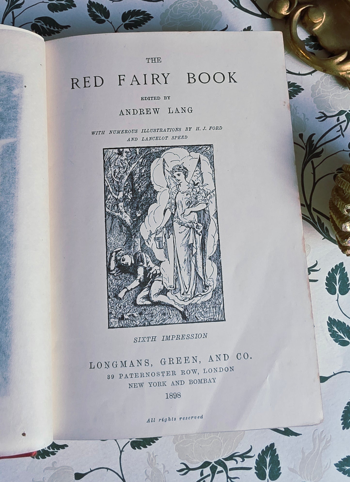 1898 The Red Fairy Book - Illustrated Antique Book