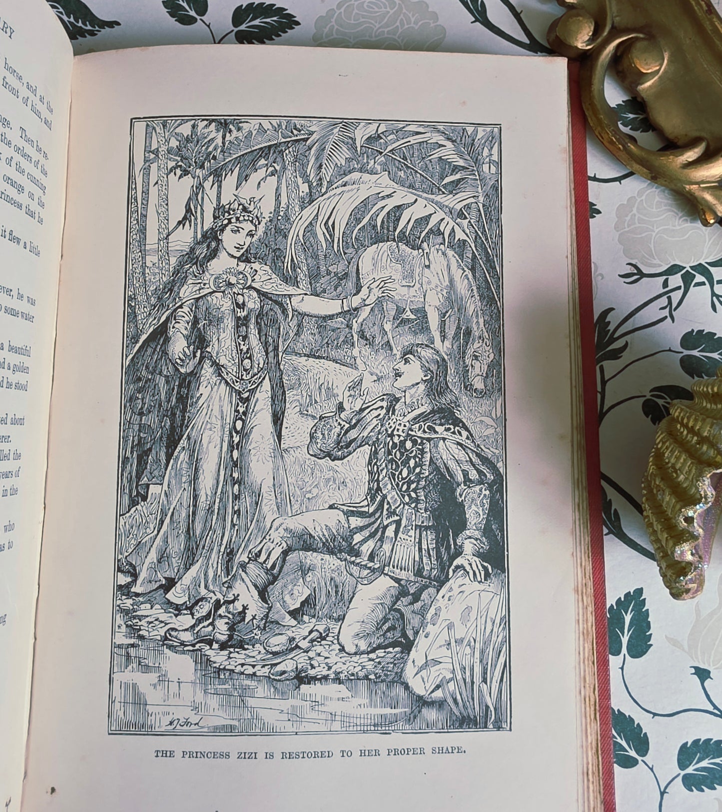 1898 The Red Fairy Book - Illustrated Antique Book