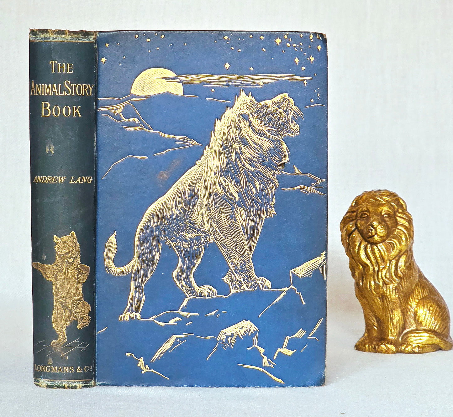 1896 The Animal Story Book Ed. Andrew Lang /  Illustrated Antique Book