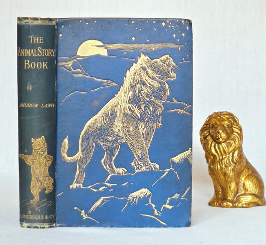 1896 The Animal Story Book Ed. Andrew Lang /  Illustrated Antique Book
