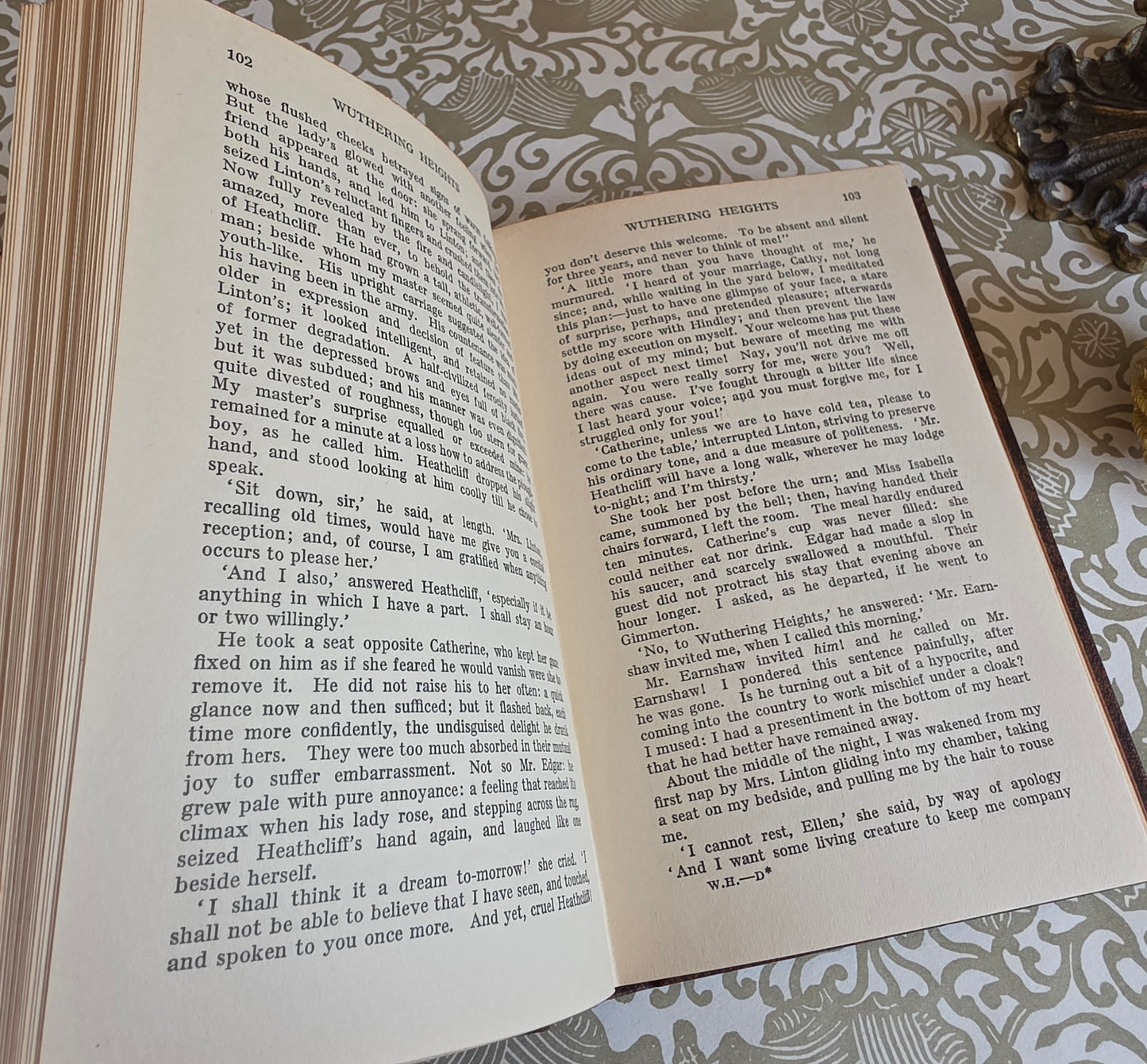 1930s Wuthering Heights by Emily Bronte : Vintage Book