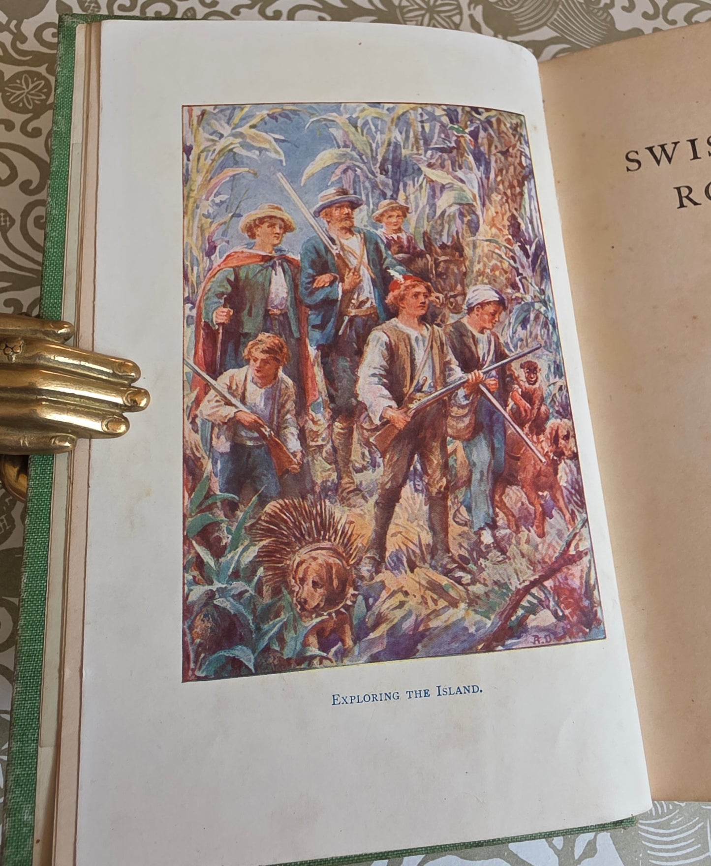 1912 The Swiss Family Robinson - Illustrated Antique Book
