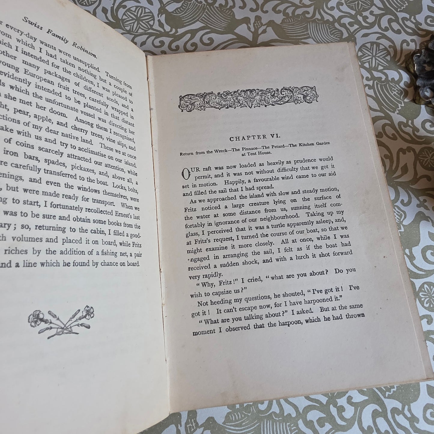 1912 The Swiss Family Robinson - Illustrated Antique Book