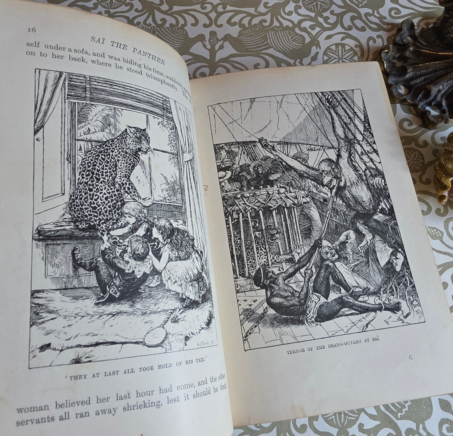 1896 The Animal Story Book Ed. Andrew Lang /  Illustrated Antique Book