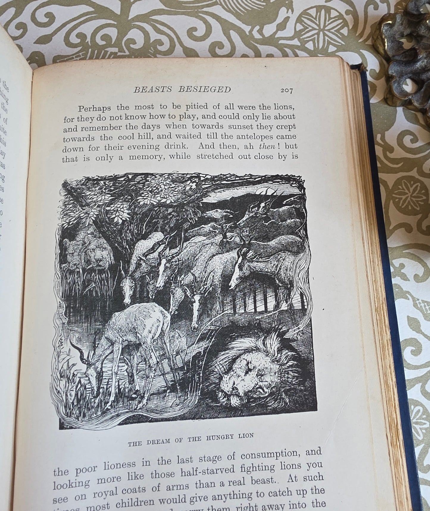 1896 The Animal Story Book Ed. Andrew Lang /  Illustrated Antique Book