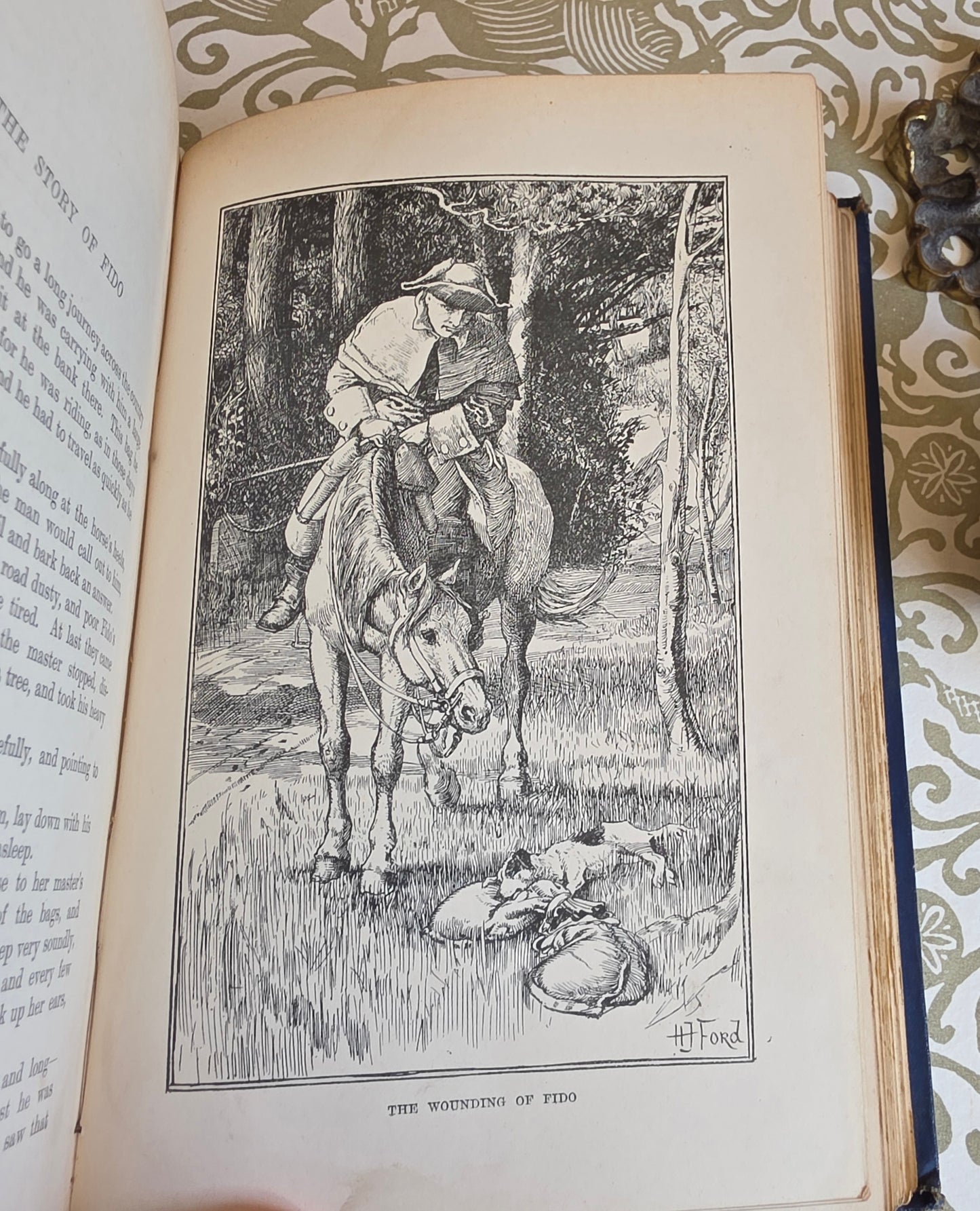 1896 The Animal Story Book Ed. Andrew Lang /  Illustrated Antique Book