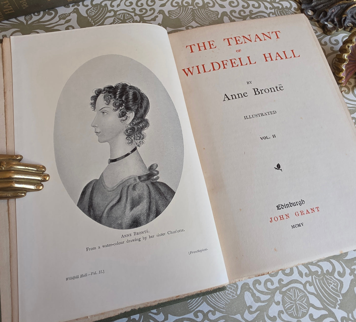 1905 The Tenant of Wildfell Hall by Anne Bronte in Two Volumes