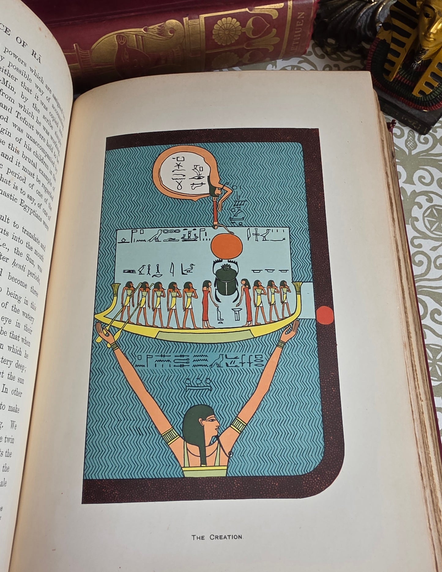 1904 The Gods of the Egyptians or Studies in Egyptian Mythology in Two Volumes - Illustrated Antique Book Set