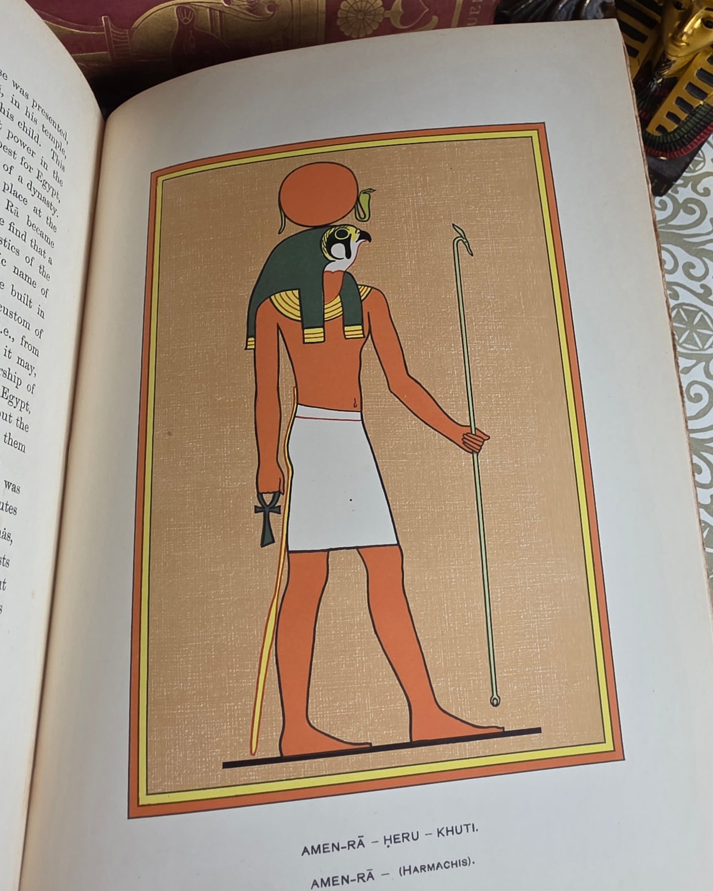 1904 The Gods of the Egyptians or Studies in Egyptian Mythology in Two Volumes - Illustrated Antique Book Set