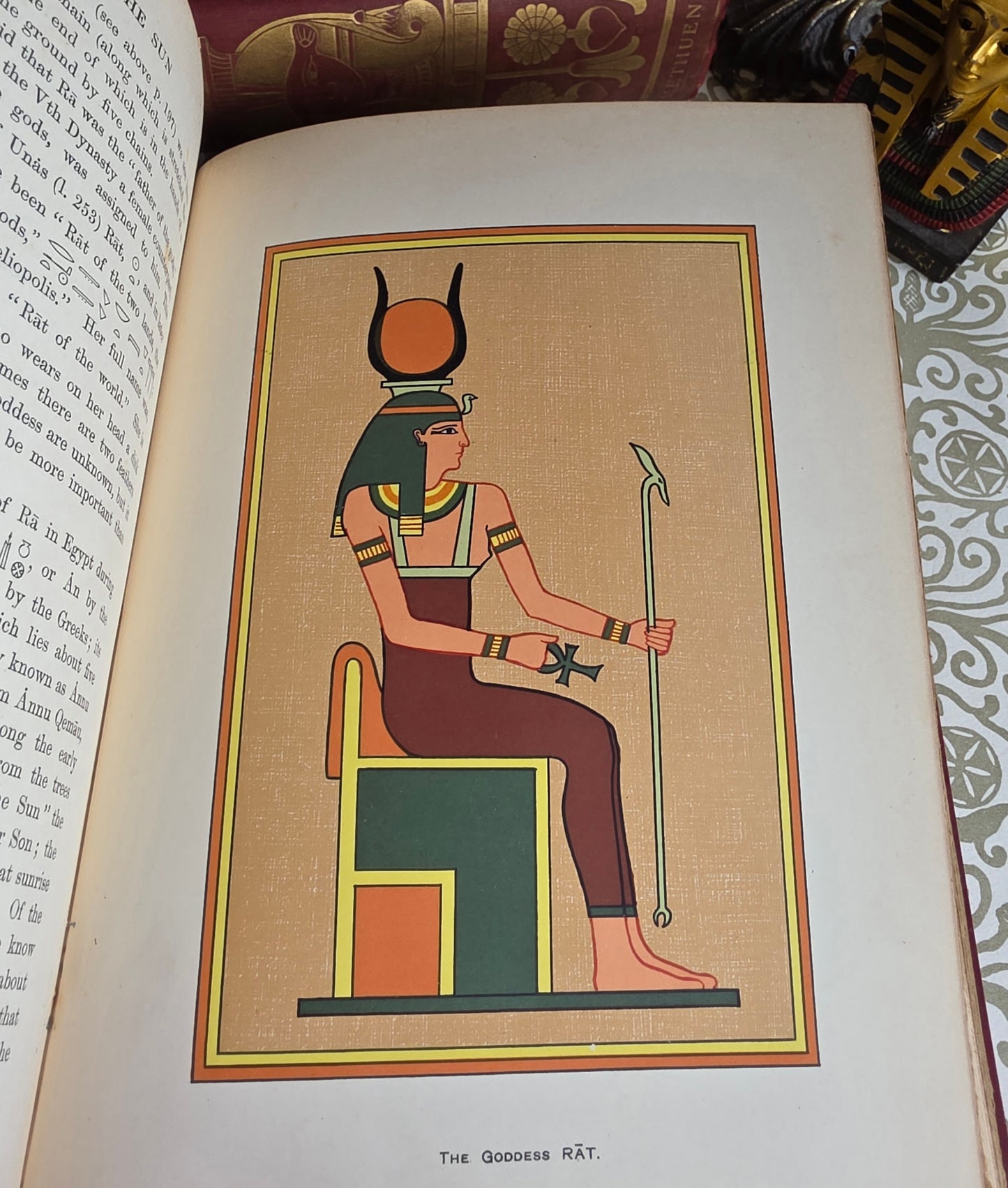 1904 The Gods of the Egyptians or Studies in Egyptian Mythology in Two Volumes - Illustrated Antique Book Set