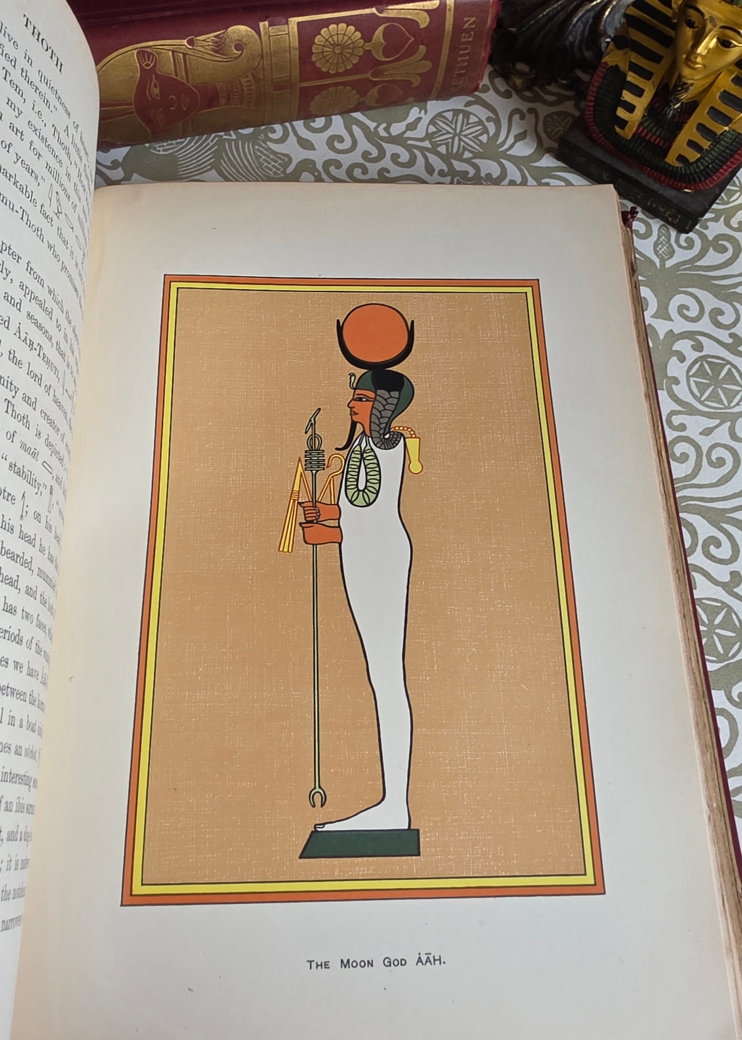 1904 The Gods of the Egyptians or Studies in Egyptian Mythology in Two Volumes - Illustrated Antique Book Set