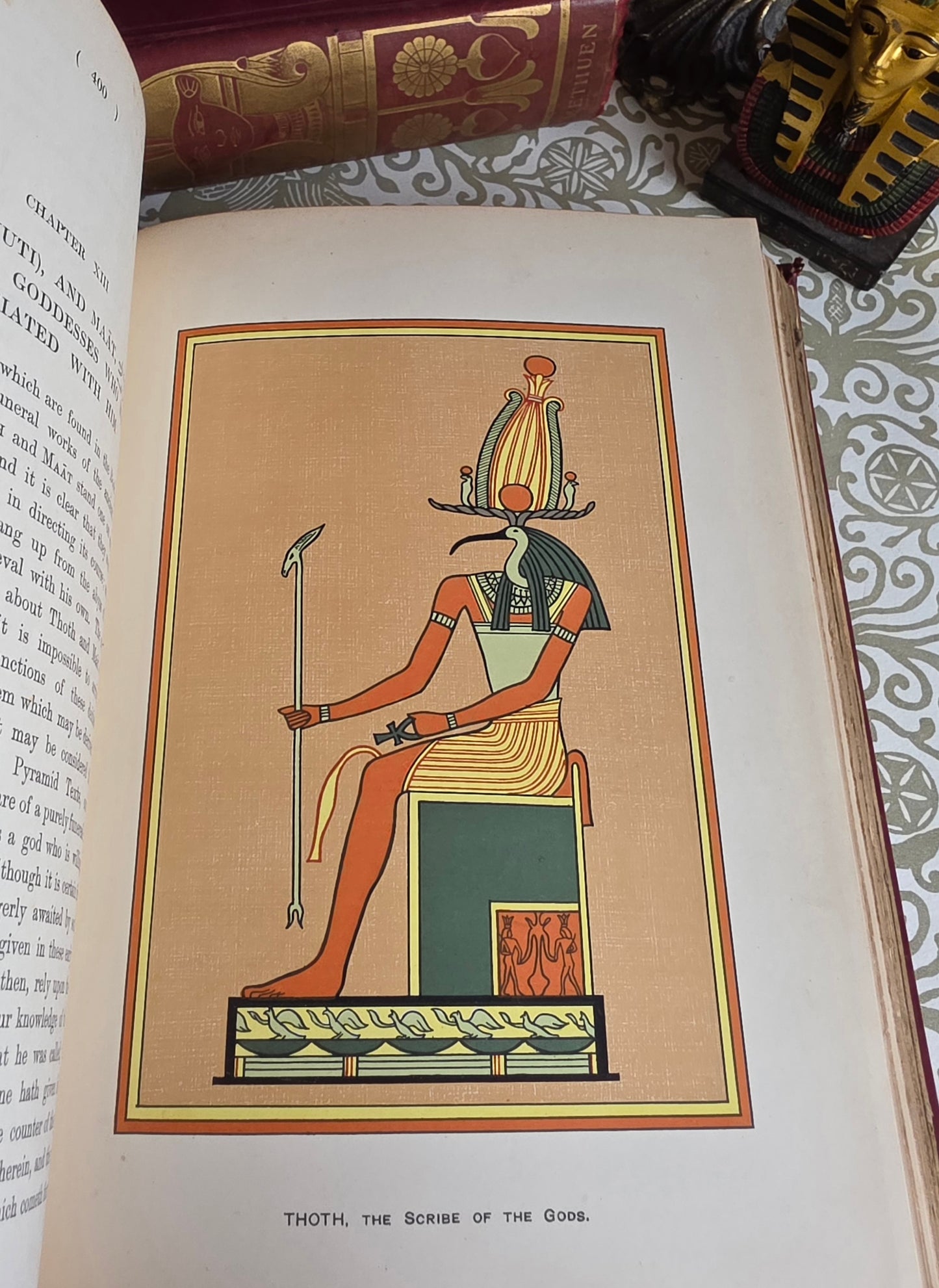 1904 The Gods of the Egyptians or Studies in Egyptian Mythology in Two Volumes - Illustrated Antique Book Set