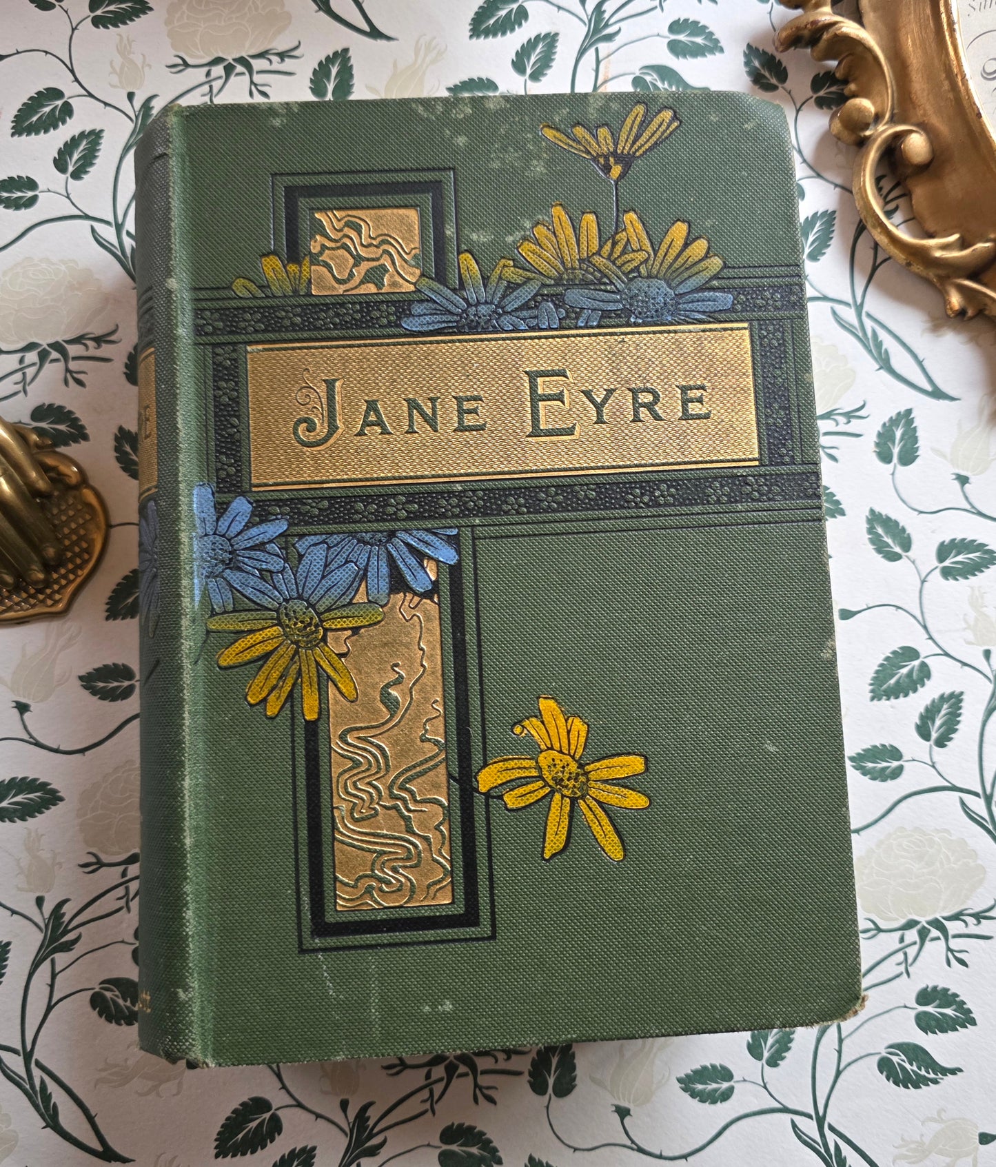 1897 Jane Eyre by Charlotte Bronte - Illustrated Antique Book